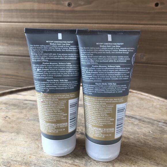 (2) Paul Mitchell Construction Styling Paste 2.5 oz Each - Picture 3 of 6